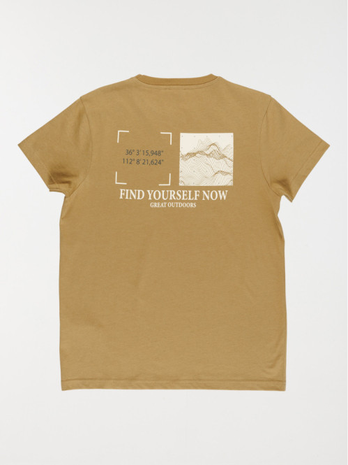 Tee-shirt kraft imprimé...