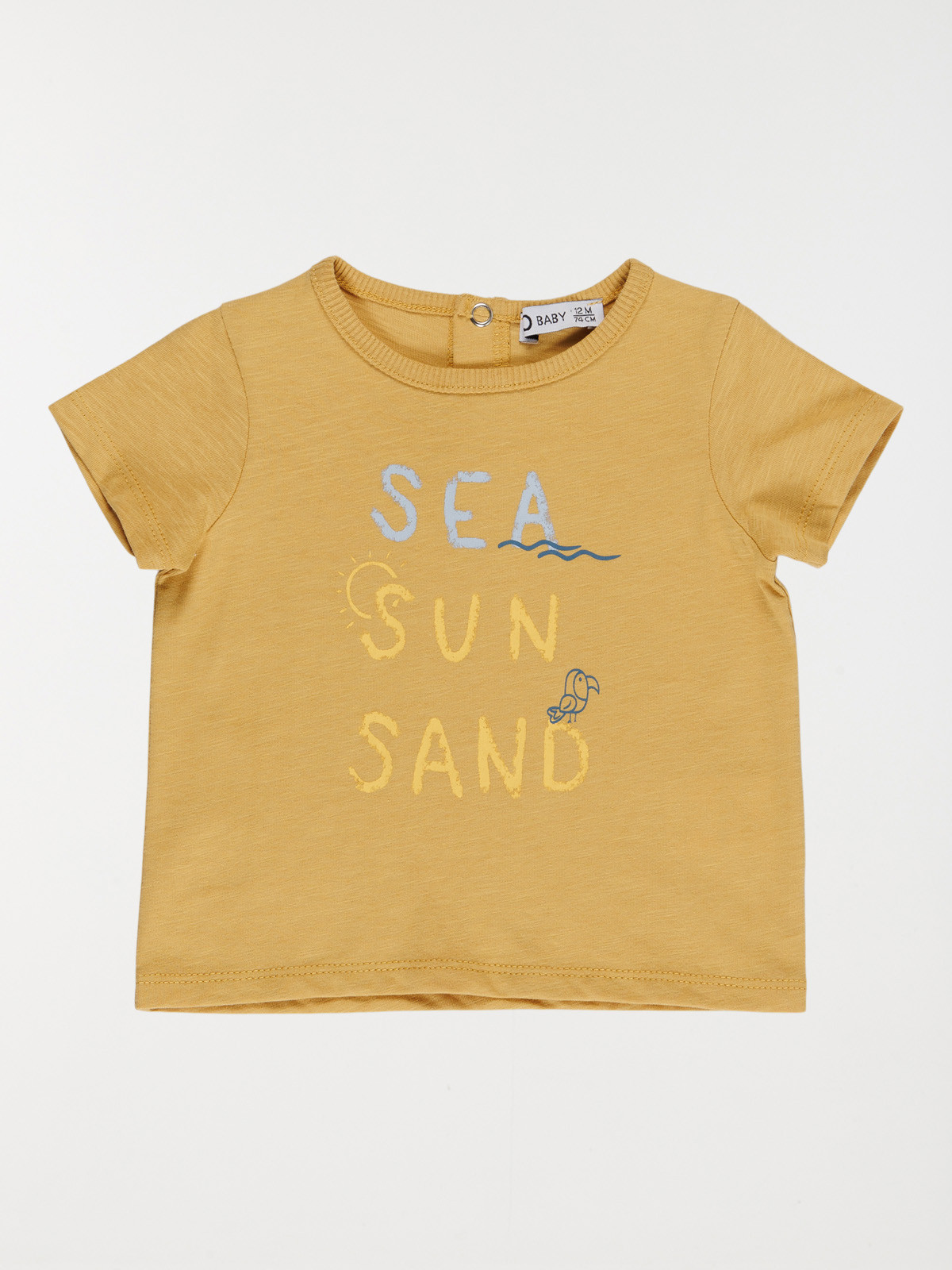 T-shirt message garçon curry (3-36M)