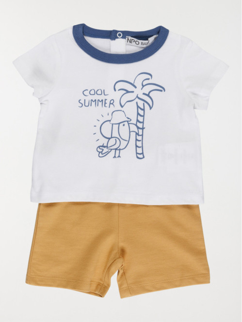 Ensemble t-shirt et short garçon (3-36M)