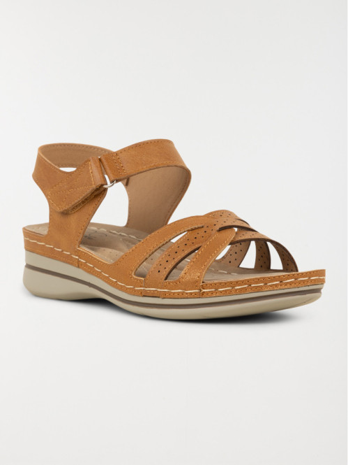 Sandales conforts marrons femme (36-41)