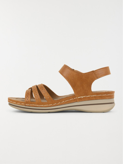 Sandales conforts marrons femme (36-41)