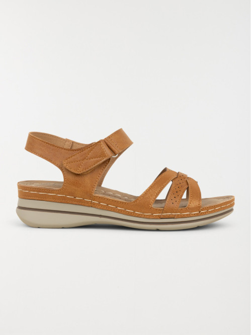 Sandales conforts marrons femme (36-41)