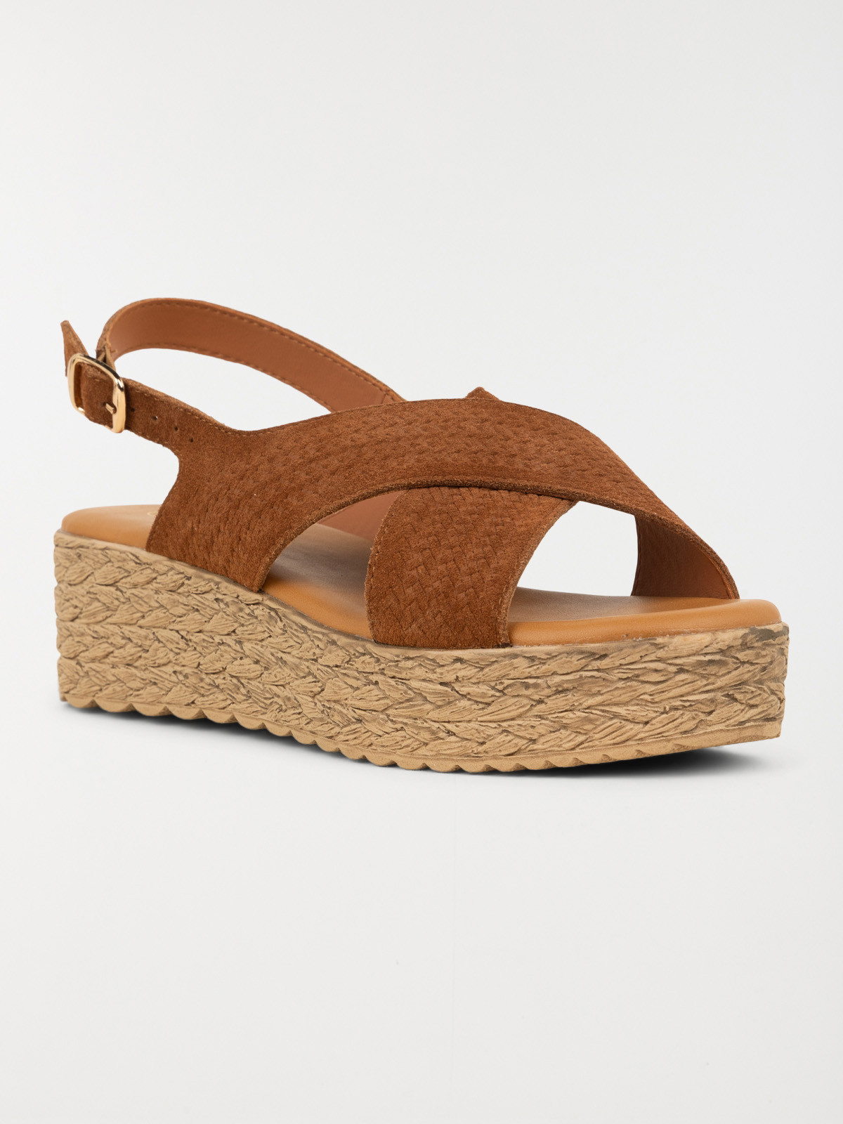 Sandales plateformes tan femme (36-41)