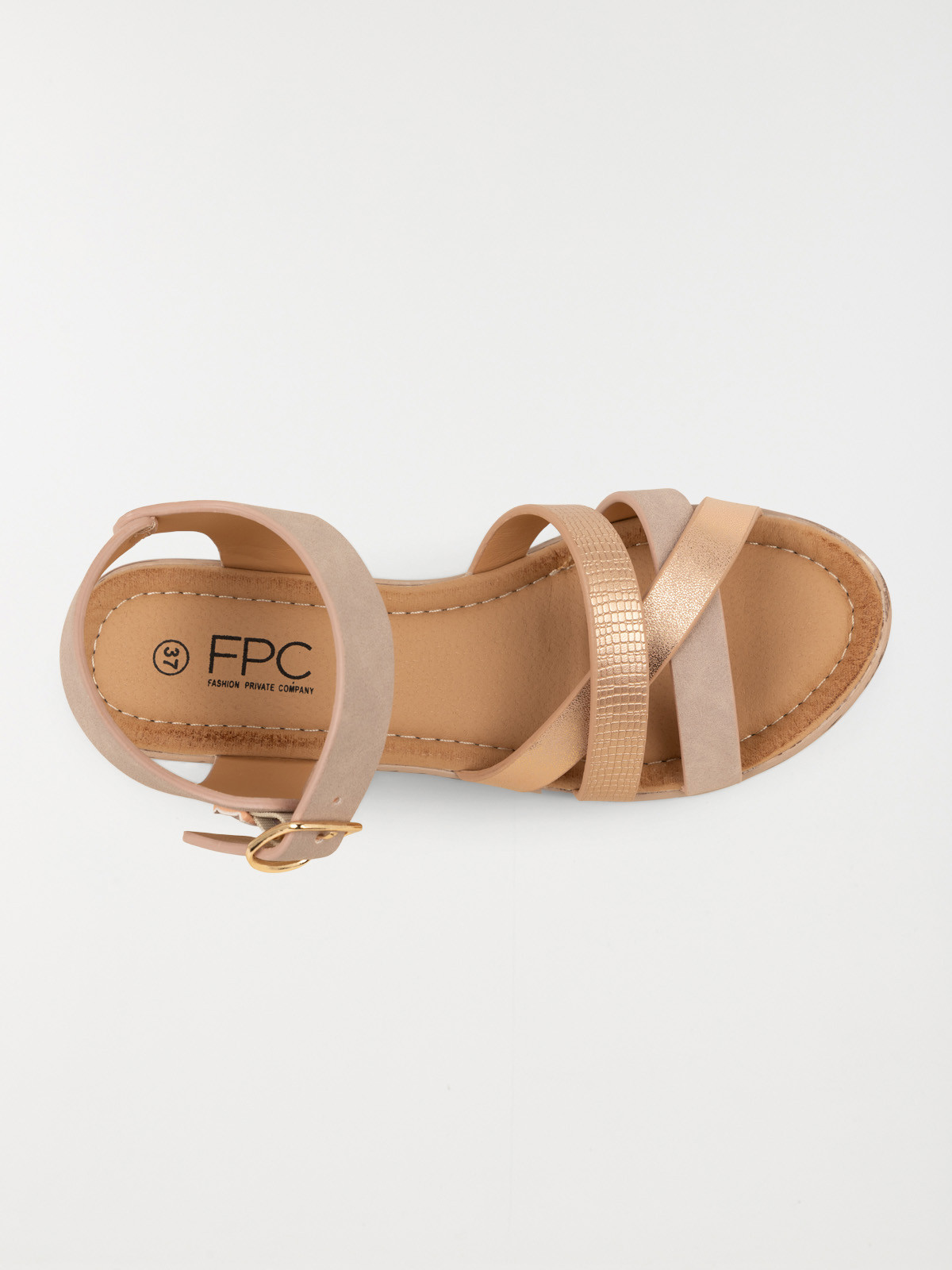 Sandales compensées roses femme (36-41) Sandales compensées roses femme (36-41)