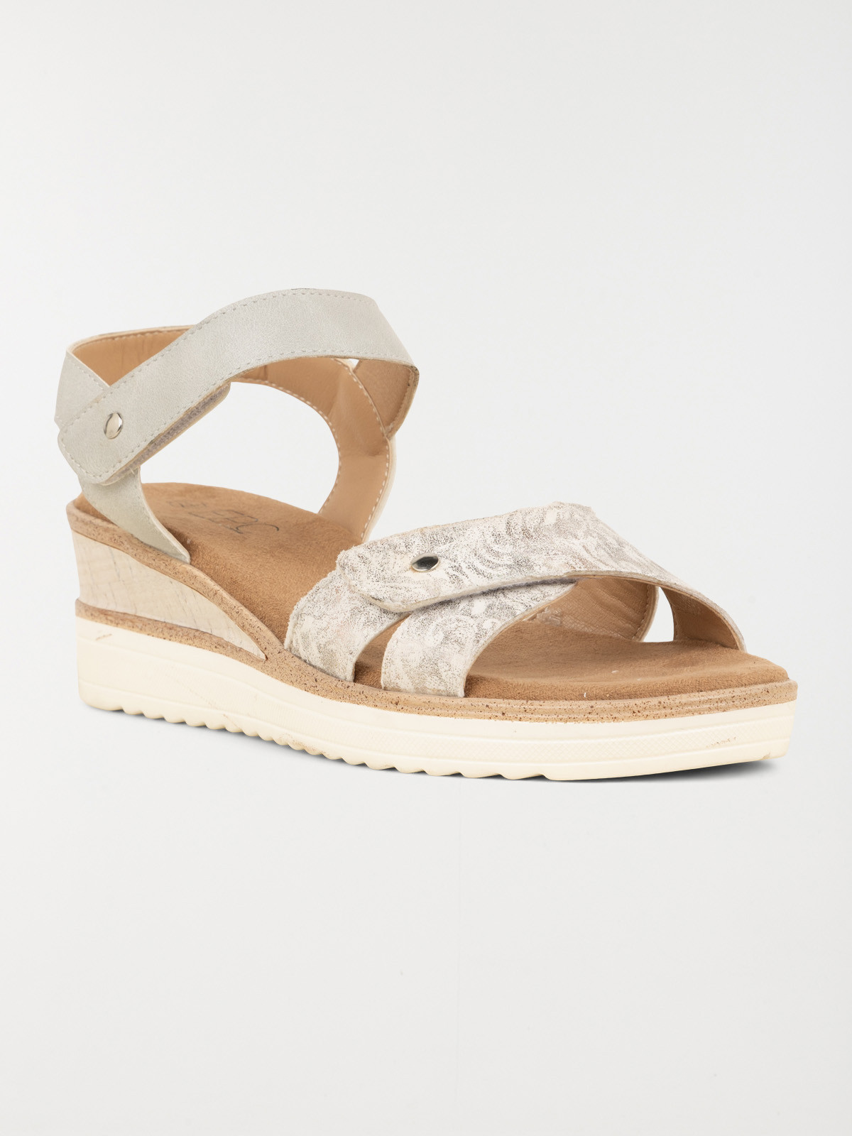 Sandale compensée scratch femme (36-41) Sandale compensée scratch femme (36-41)