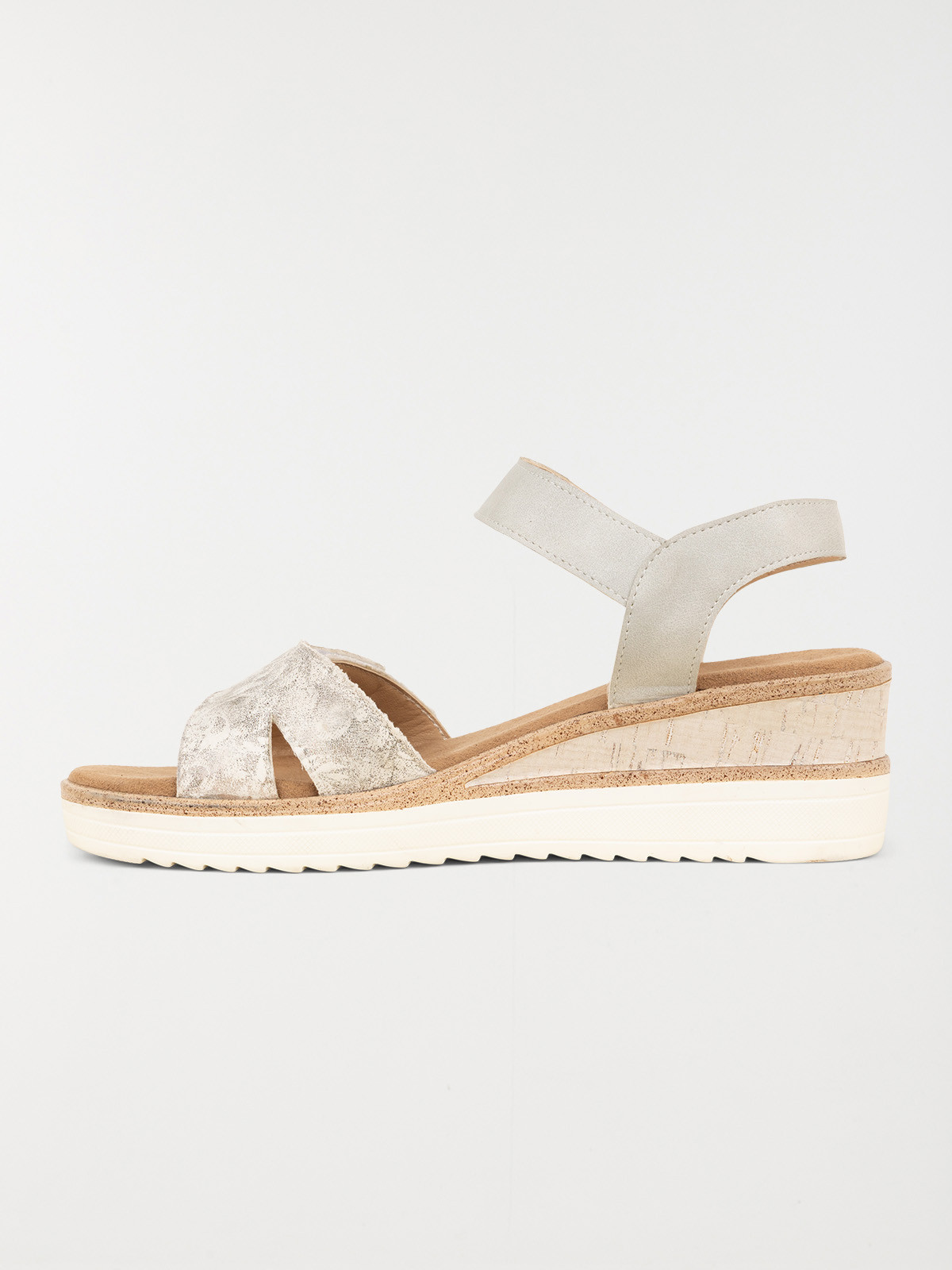 Sandale compensée scratch femme (36-41) Sandale compensée scratch femme (36-41)