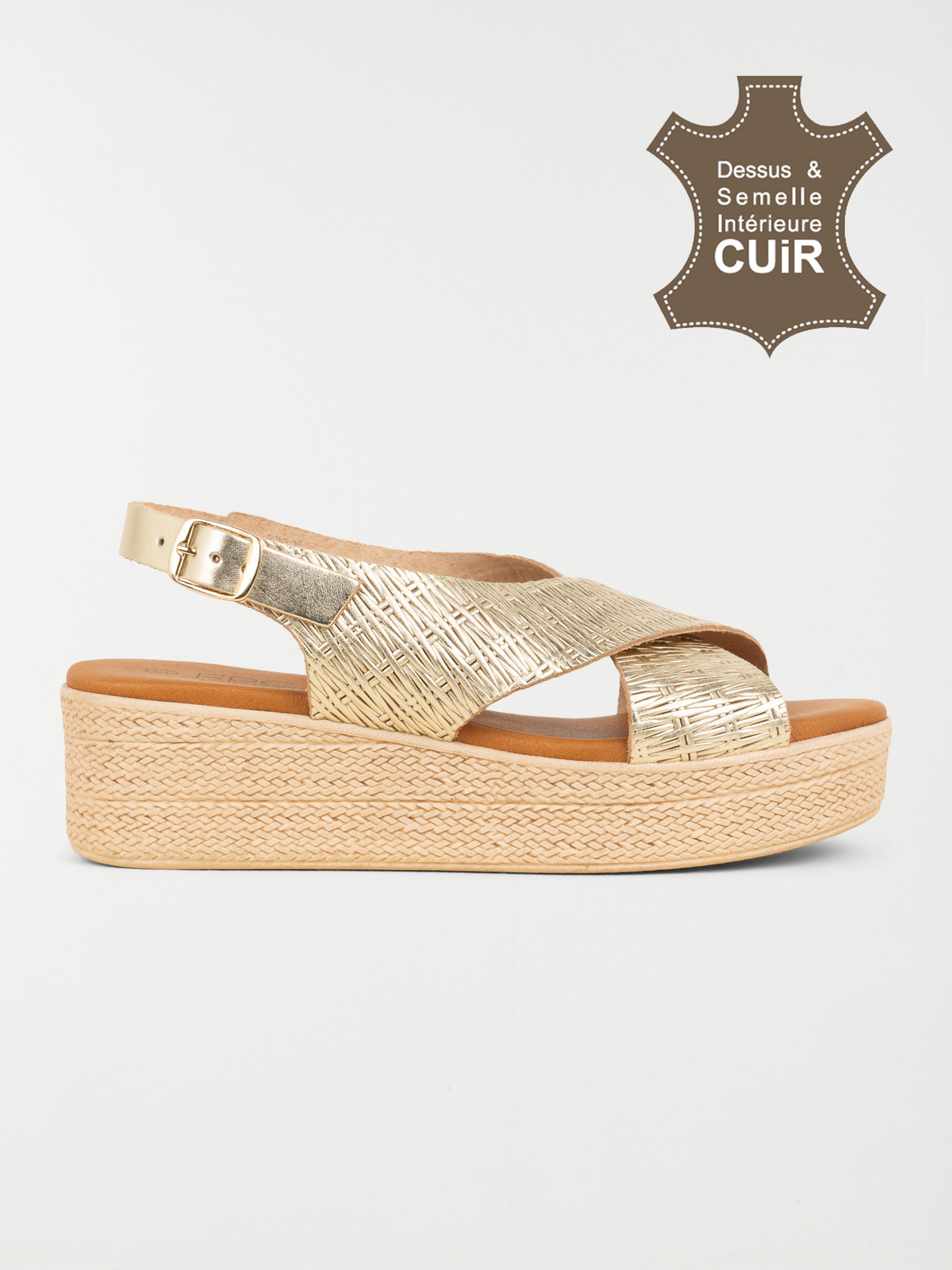 Sandales brides croisées femme (36-41)
