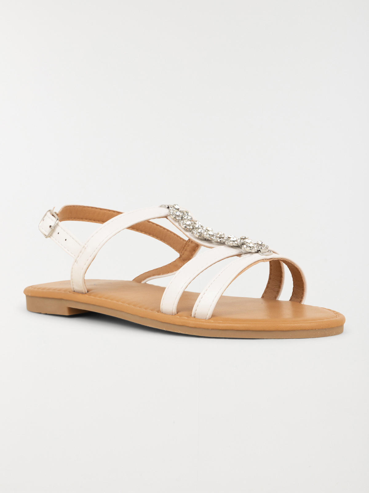 Sandales bijoux blanches femme (37-42)