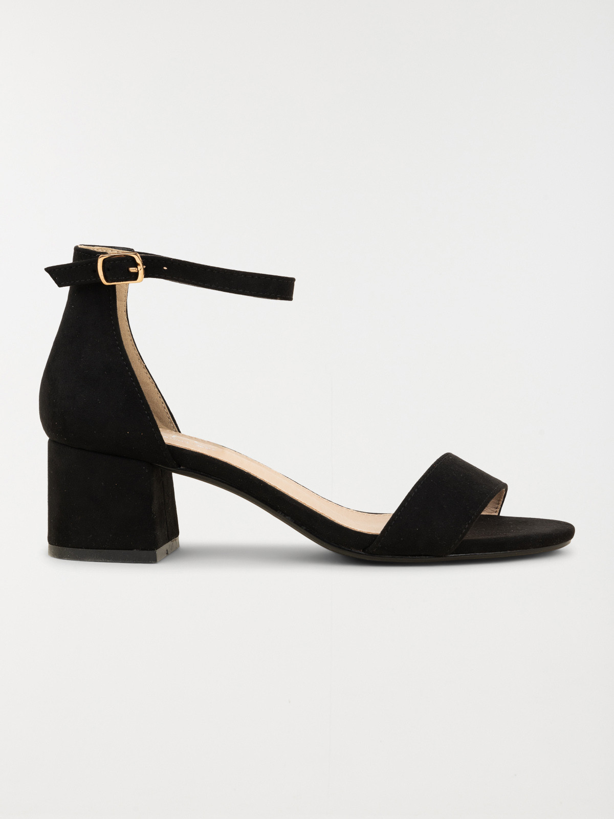 Sandales noires à talons femme (36-41)