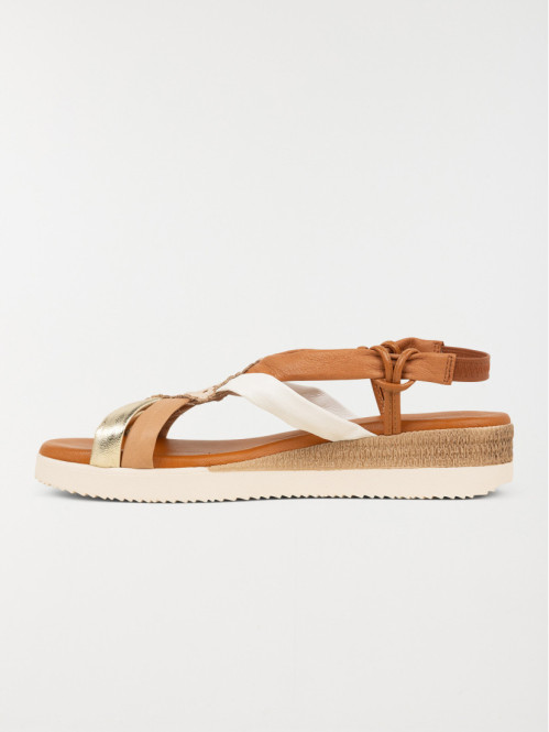 Sandale multicolore femme...