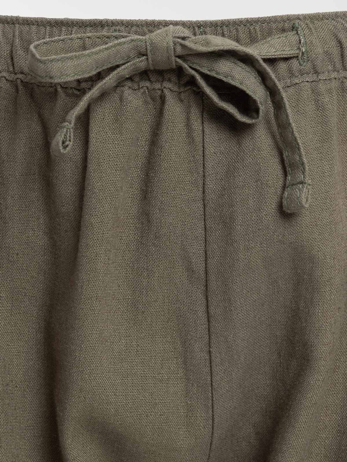 Pantalon lin grande taille femme