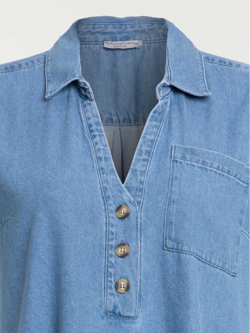 Robe denim grande taille femme Robe denim grande taille femme