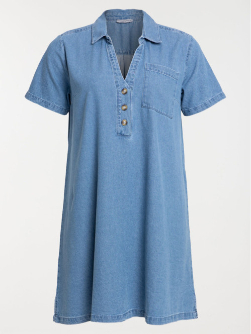 Robe denim grande taille femme