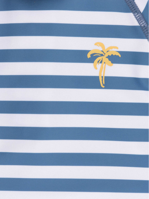 Combishort de bain rayée...