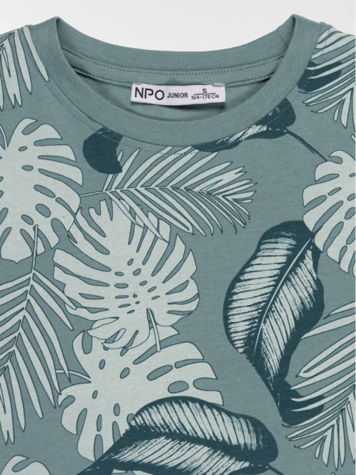 Tee-shirt motif feuillage...