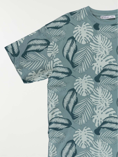Tee-shirt motif feuillage...