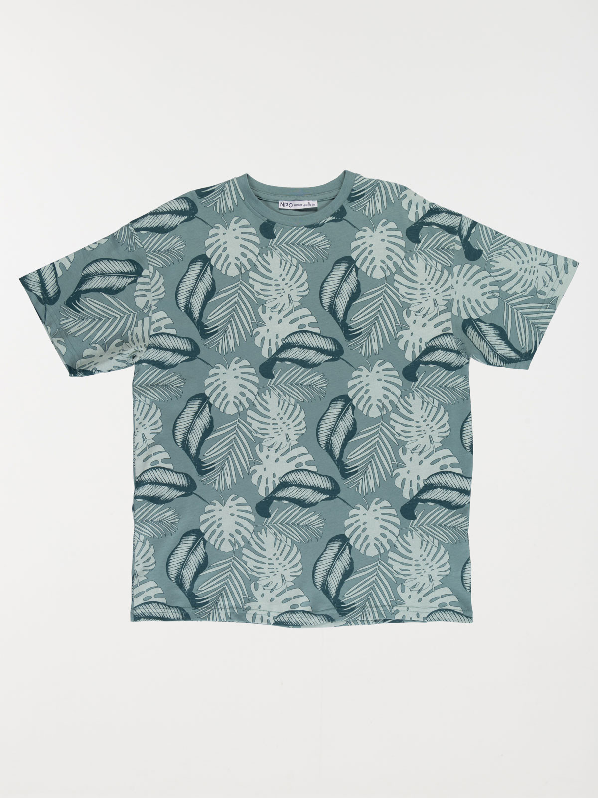 Tee-shirt motif feuillage garçon (XXS-M)