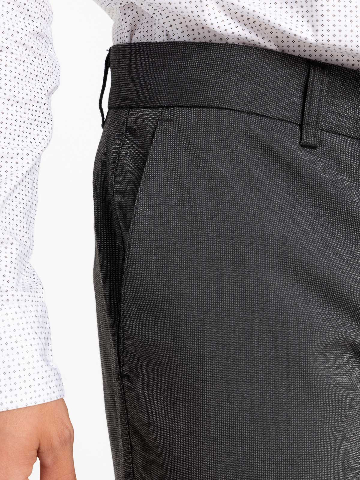 Pantalon homme gris anthracite chiné Pantalon homme gris anthracite chiné