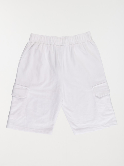 Bermuda poche blanc garçon...