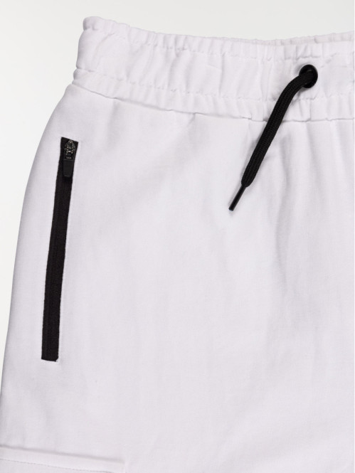 Bermuda poche blanc garçon...