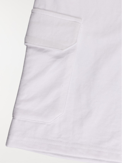 Bermuda poche blanc garçon...