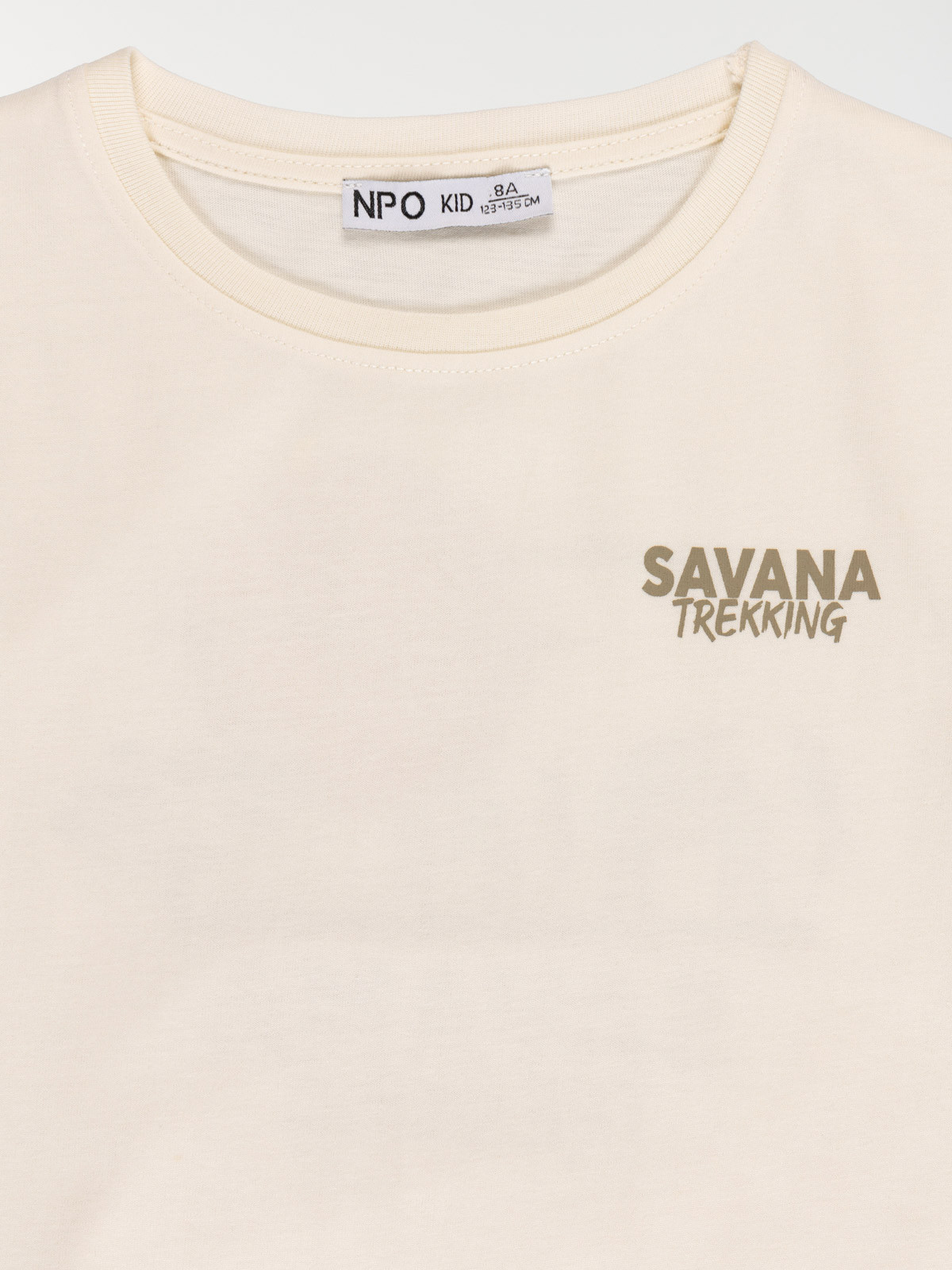 Tee-shirt écru tofu garçon (3-12A)