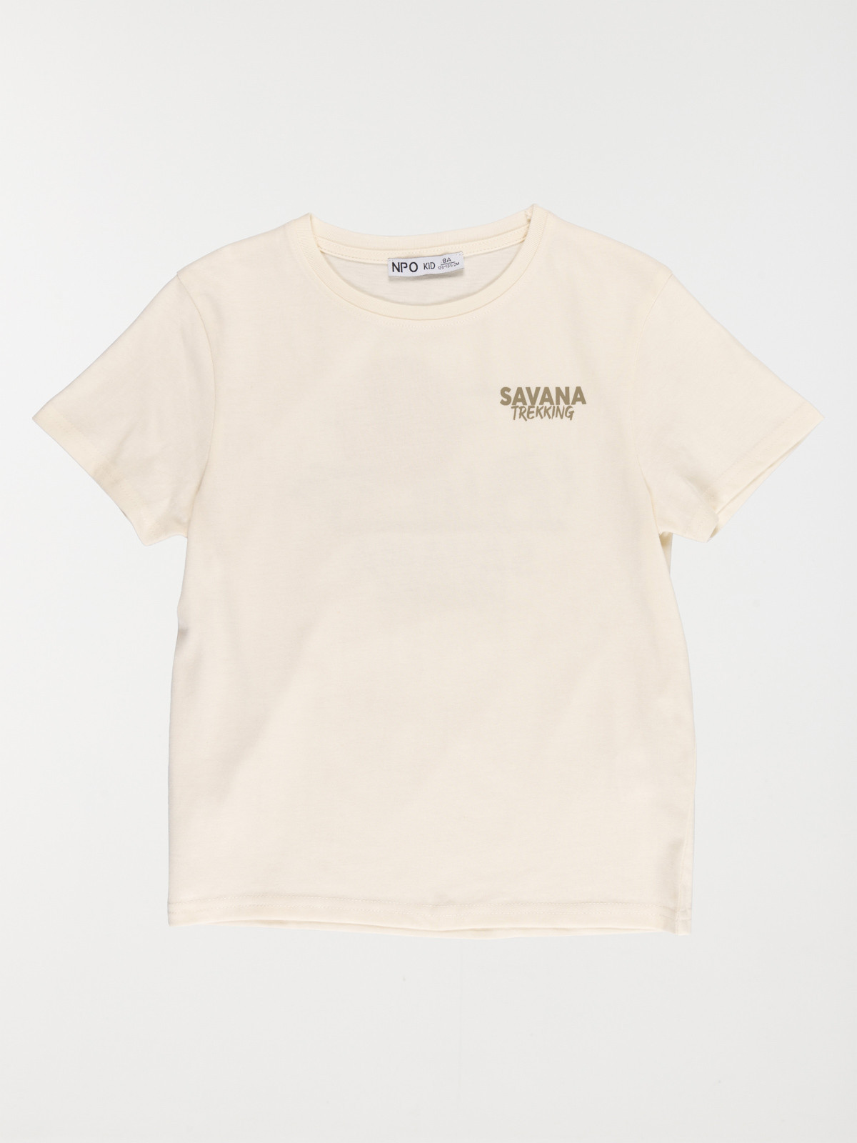 Tee-shirt écru tofu garçon (3-12A)
