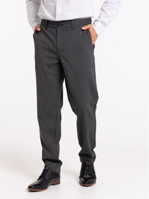 Pantalon homme gris anthracite chiné