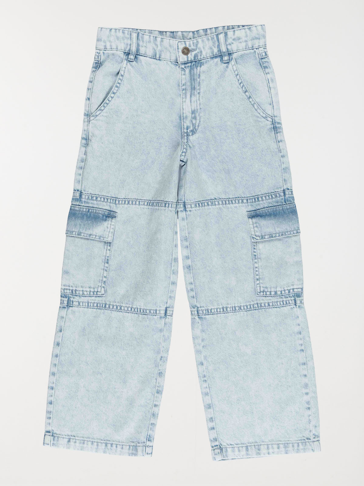 Jean cargo large fille (3-12A) Jean cargo large fille (3-12A)