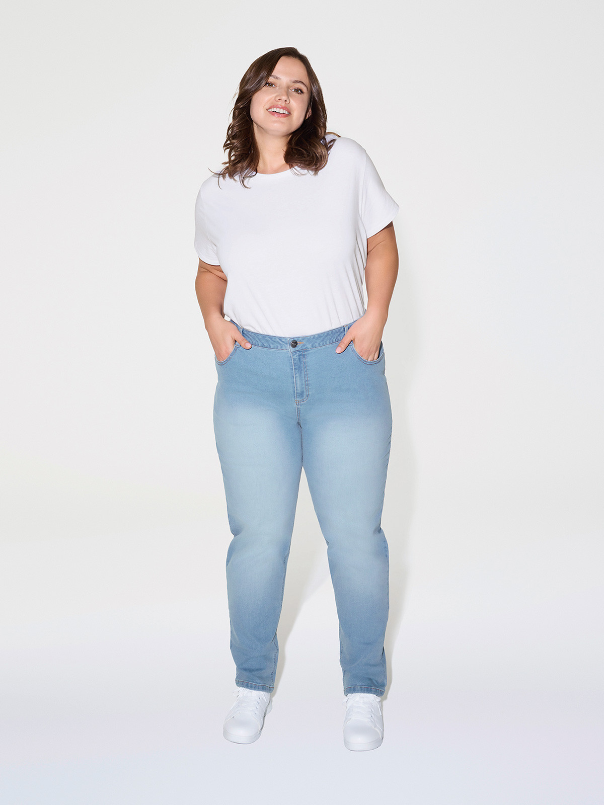 Jean regular grande taille femme