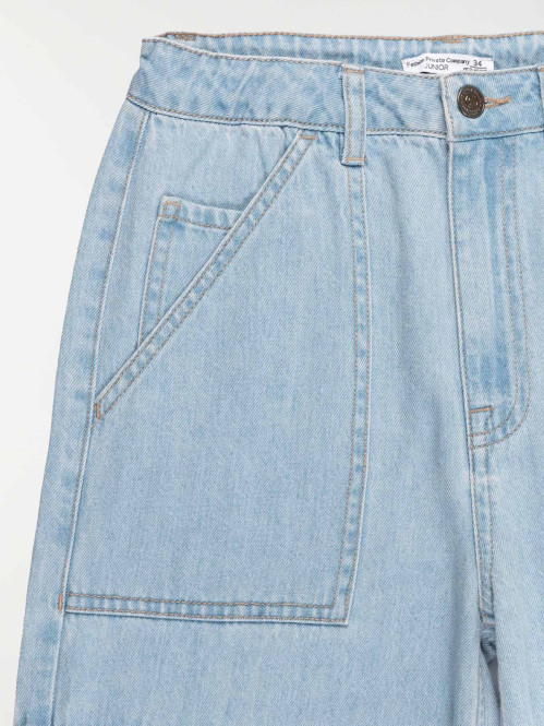 Jean wide leg bleached...