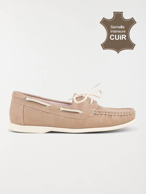 Chaussure bateau rose femme (36-41)