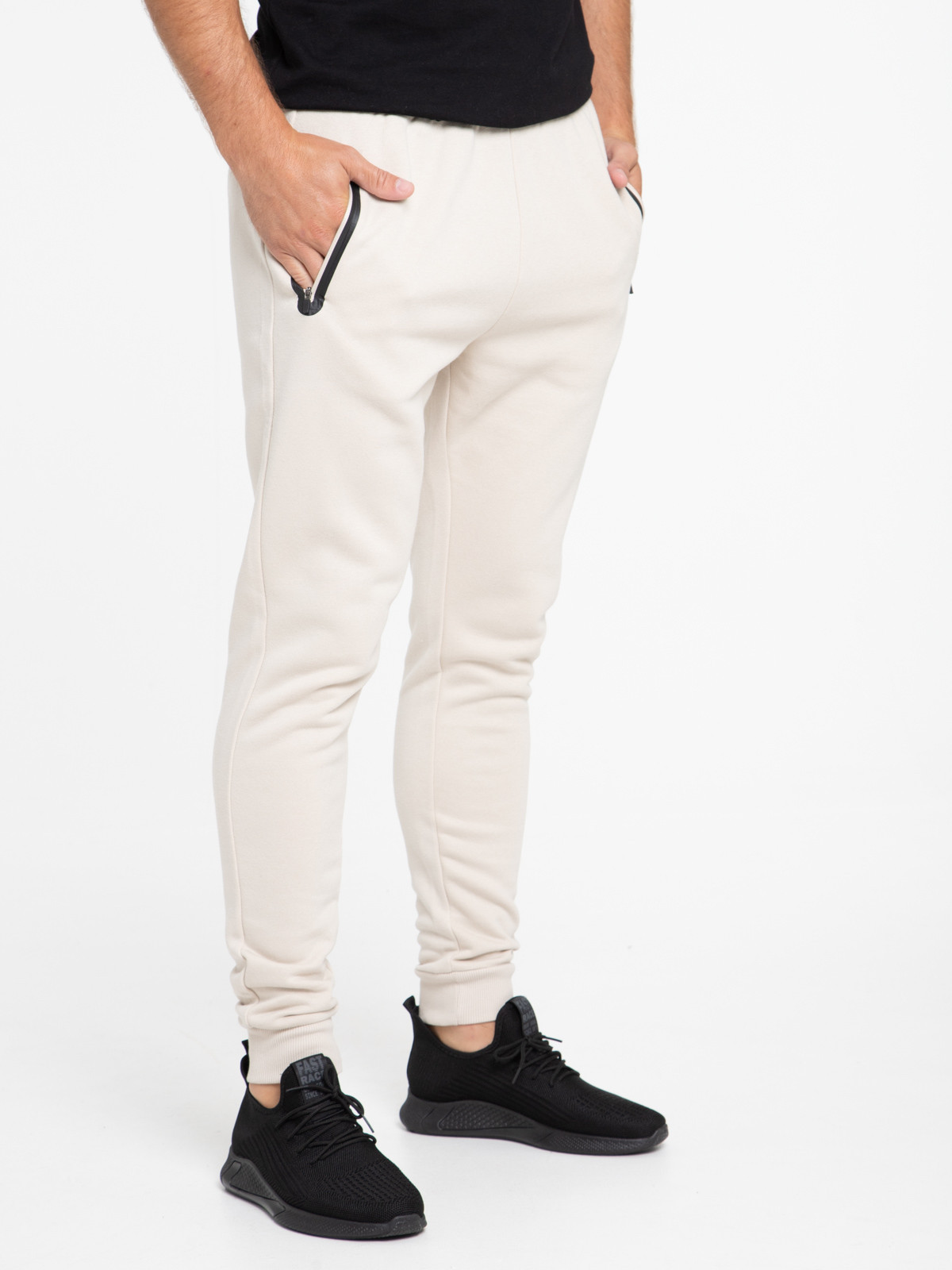Pantalon de sport coloris craie homme