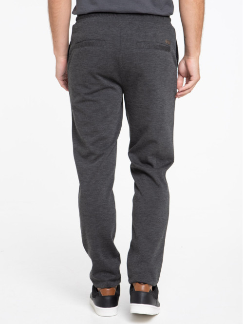 Pantalon gris anthracite chiné homme