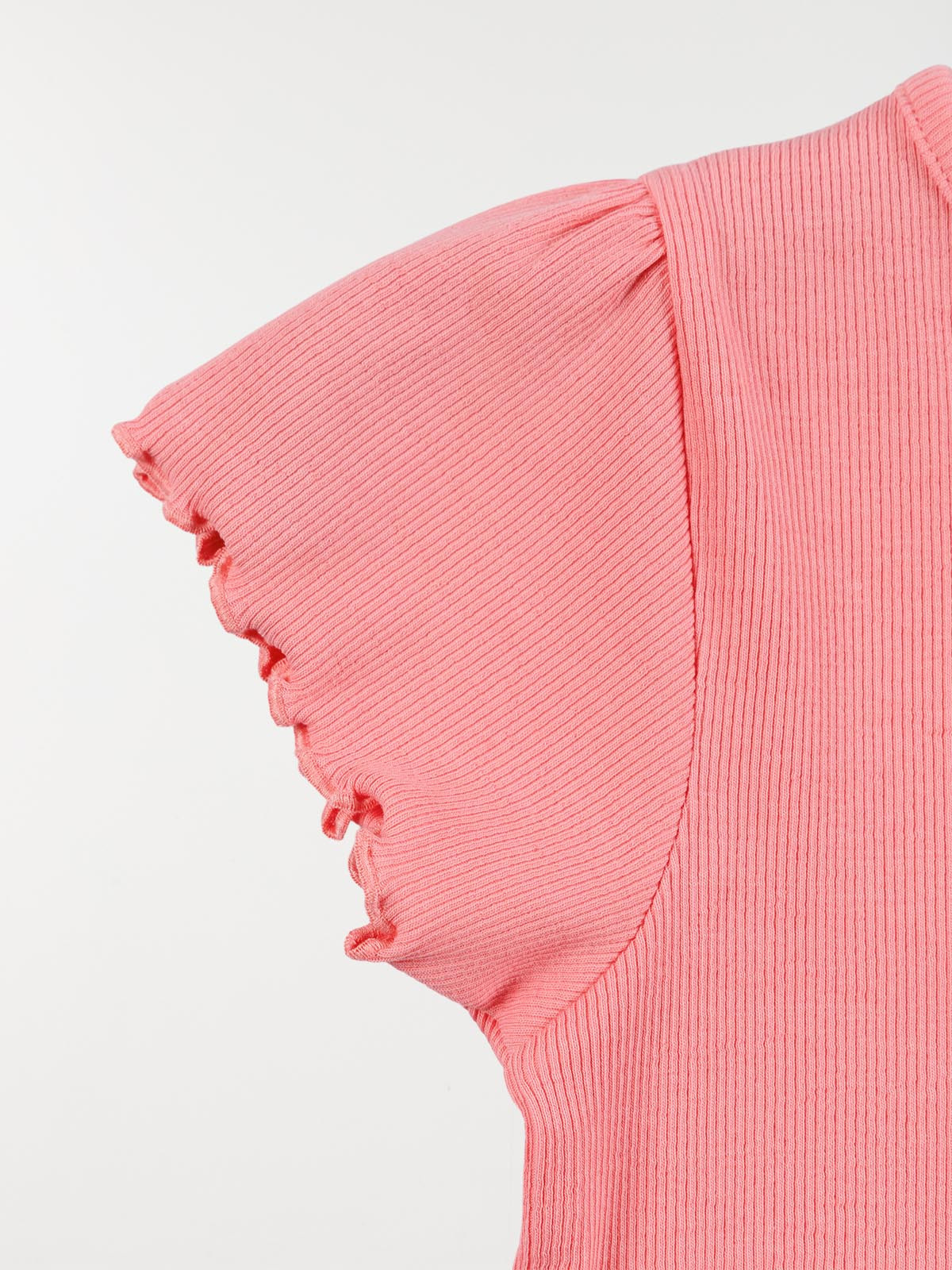 T-shirt rose bonbon fleur fille (3-12A)