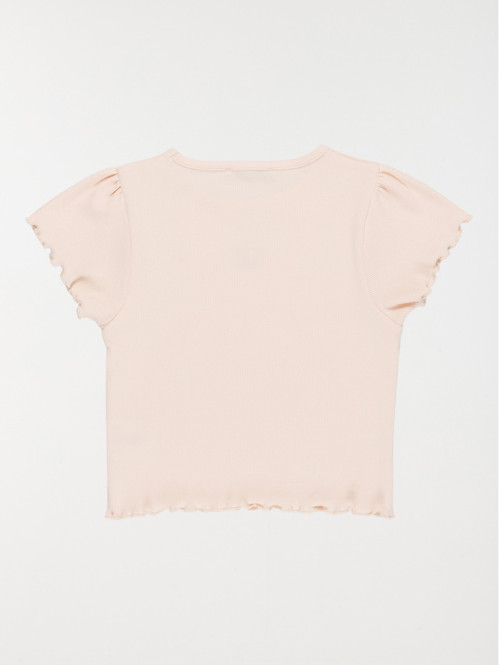 T-shirt découpe fleur fille...