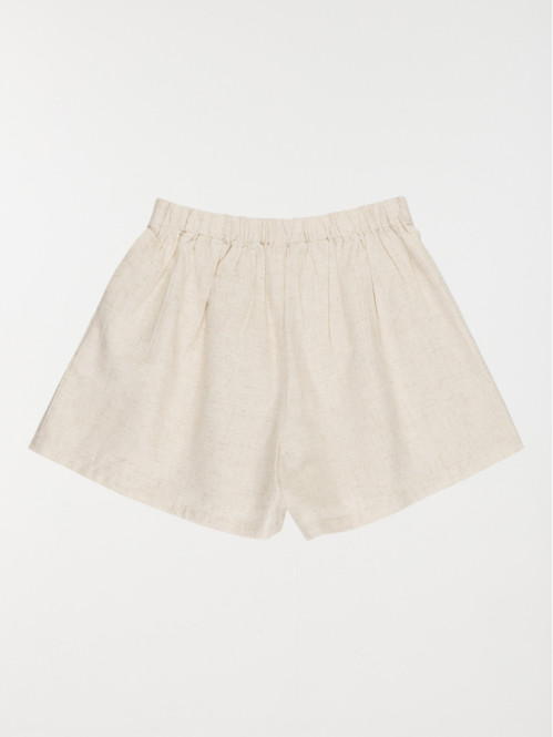 Short taille élastiquée fille (3-12A)