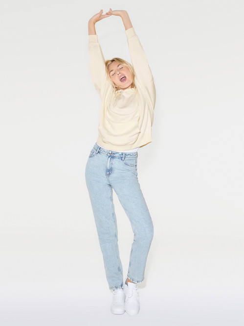Jean regular bleached femme