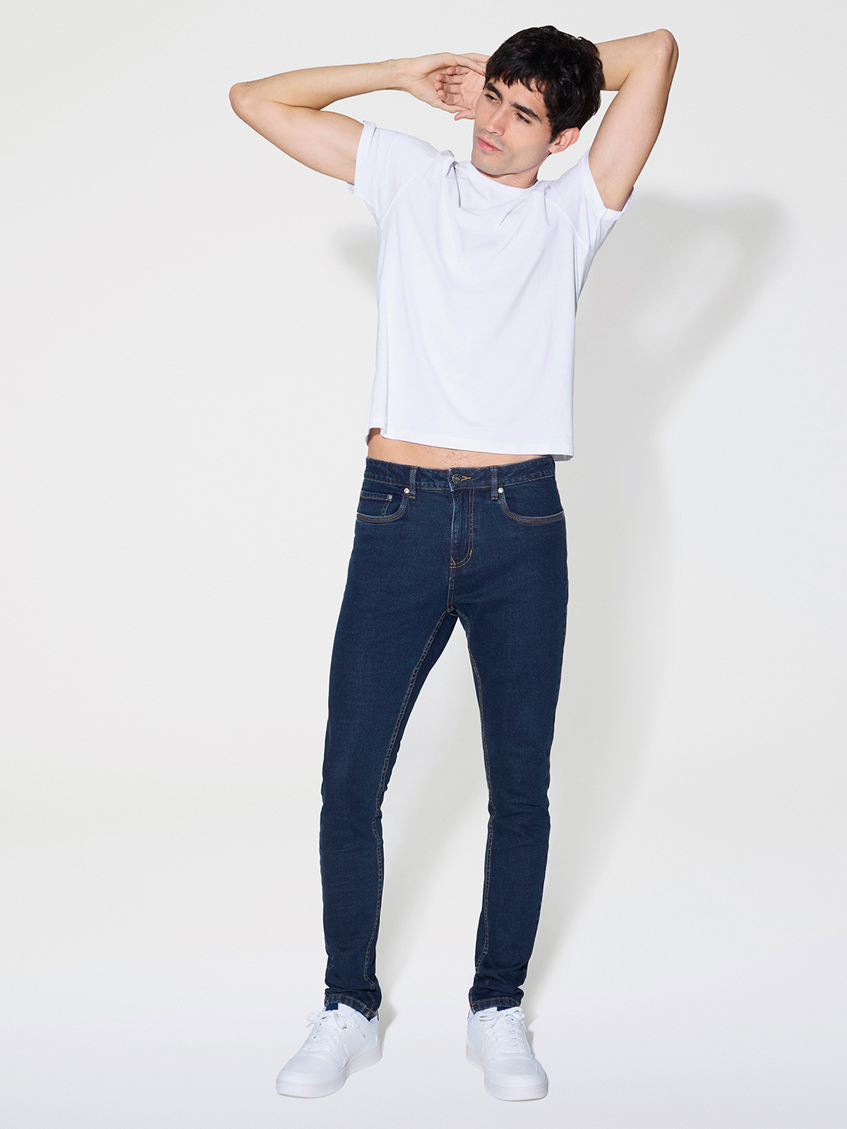 Jean skinny brut homme