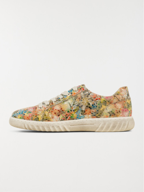 Baskets basses fleuries...