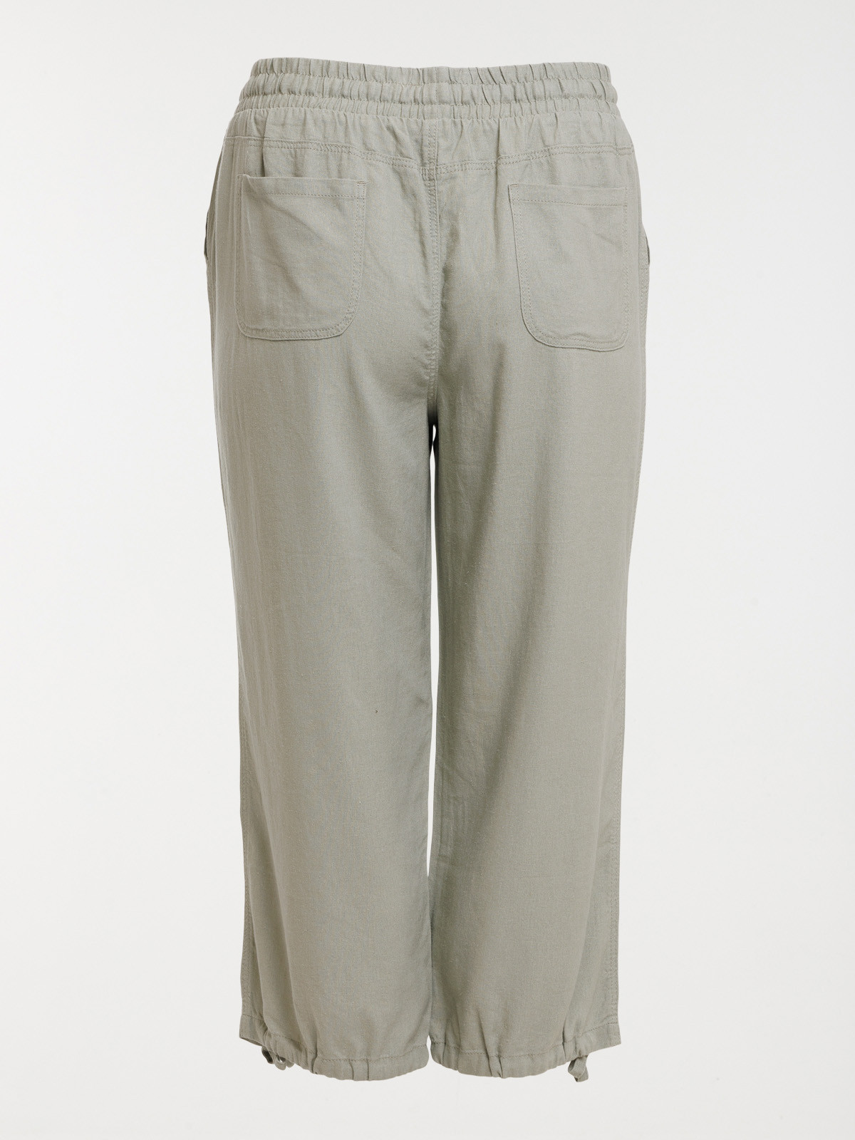 Pantacourt en lin grande taille femme Pantacourt en lin grande taille femme