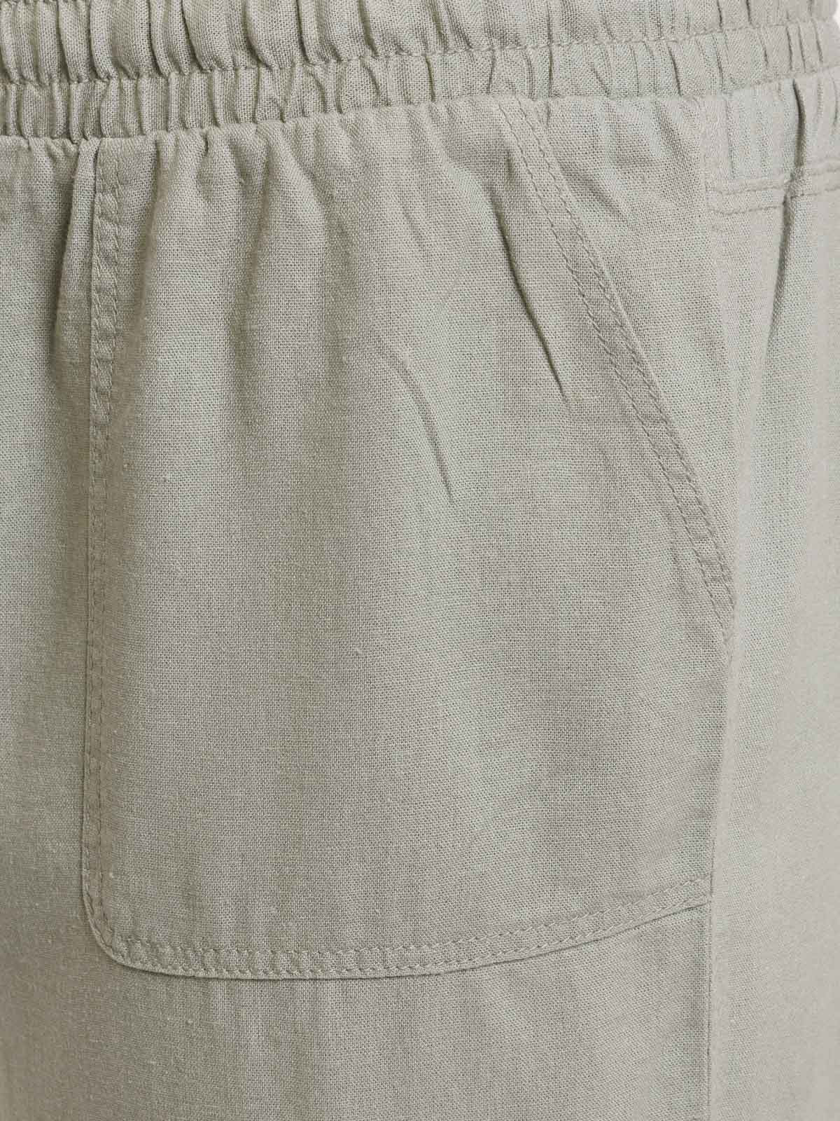 Pantacourt en lin grande taille femme Pantacourt en lin grande taille femme