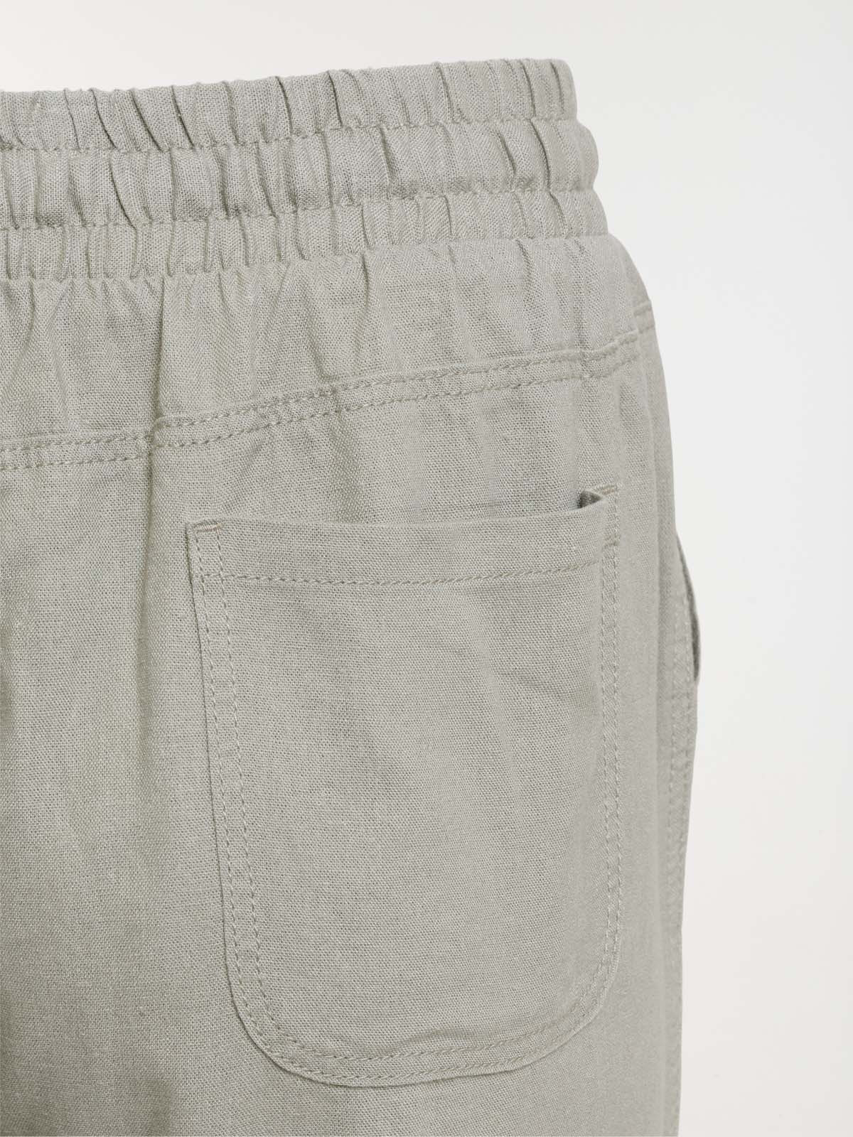 Pantacourt en lin grande taille femme Pantacourt en lin grande taille femme