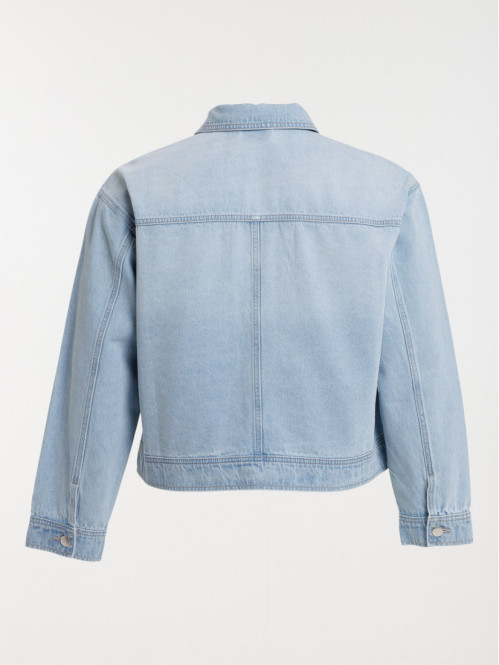 Veste denim grande taille femme