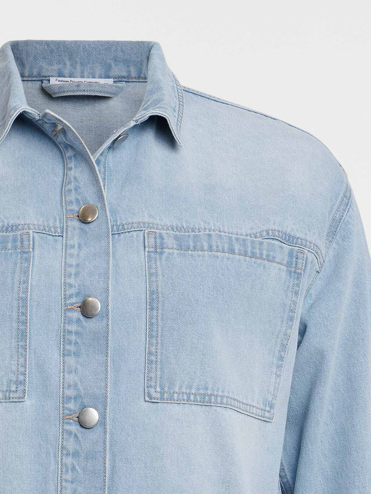 Veste denim grande taille femme