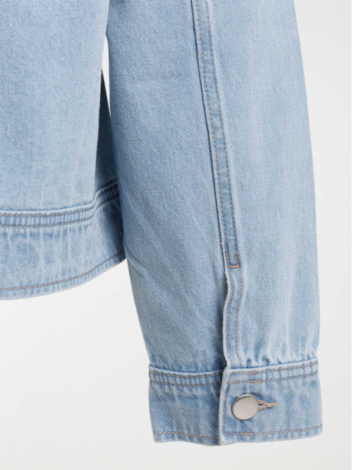 Veste denim grande taille femme