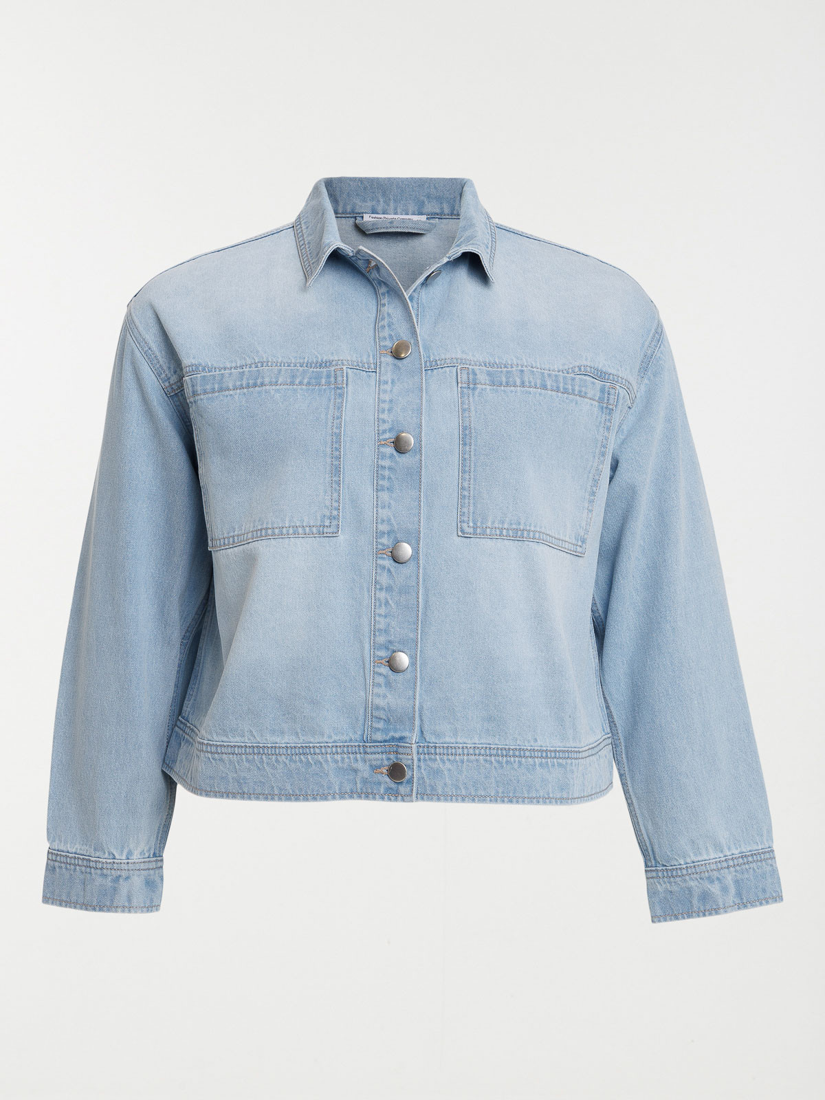 Veste denim grande taille femme