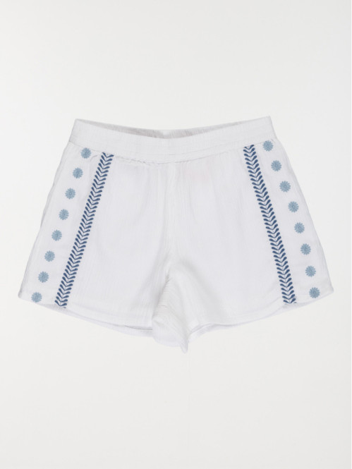 Short broderies fantaisies...