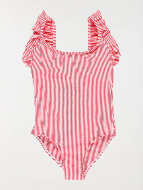 Maillot de bain rayé fille (3-12A)