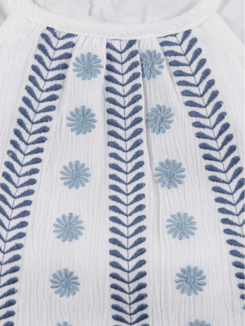 Top imprimé sans manches...